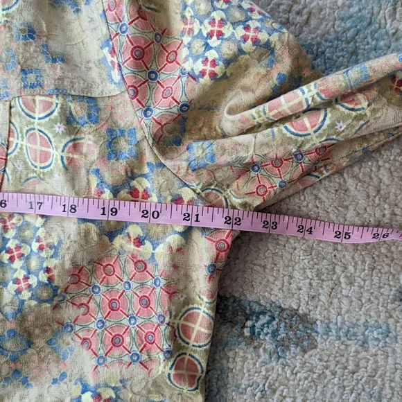 Christopher & Banks Stretch Cotton Multi Pattern Button Up Jacket Size L - Picture 12 of 13